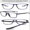 Lanomi Rectangle Blue Light Blocking Photochromic Sun Reading Glasses Men Women Lightweight Flexible Plastic TR90 Frame Outdoors Readers Eyeglasses Blue Rim/Photochromic Grey 1.5 view 3