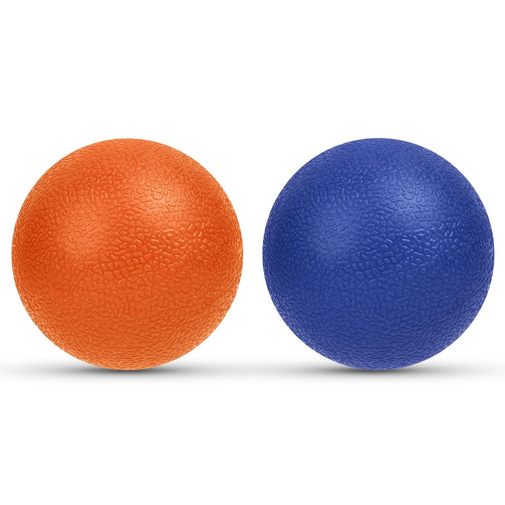 URAQT Lacrosse Massage Ball Set, 2 Pack Body and Foot Massage Roller, Muscle Massager Hard Lacrosse Ball for Plantar Fasciitis, Trigger Point Therapy, Deep Tissue, Myofascial Release