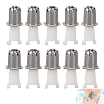 10 pcs Nose Hair Trimmer Head, Nose Trimmer Head Universal Replacement Clipper Blade Heads for Accurate Shaving Practical