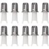 10 pcs Nose Hair Trimmer Head, Nose Trimmer Head Universal Replacement Clipper Blade Heads for Accurate Shaving Practical view 2