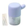 Altsuceser Portable Contact Cleaning Bottle Washer with Tweezer Drawstring, Contact-Lens Cleaner Manual Cleaner Machine for Contact-Lens Blue view 1