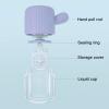 Altsuceser Portable Contact Cleaning Bottle Washer with Tweezer Drawstring, Contact-Lens Cleaner Manual Cleaner Machine for Contact-Lens Blue view 2