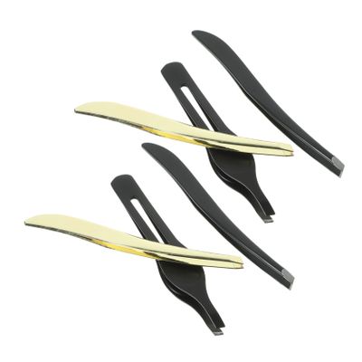 minkissy Slanted Eyebrow Tweezer Eyebrow Clip Tweezers Makeup Tool Grooming Tool for Women