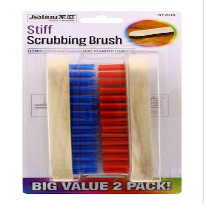 JIATING STIFF SCRUBBING BRUSHES 2 PC