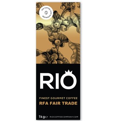 Rio Fair Trade 100% Rainforest Alliance Fairtrade Arabica Coffee Beans (1kg) (1)