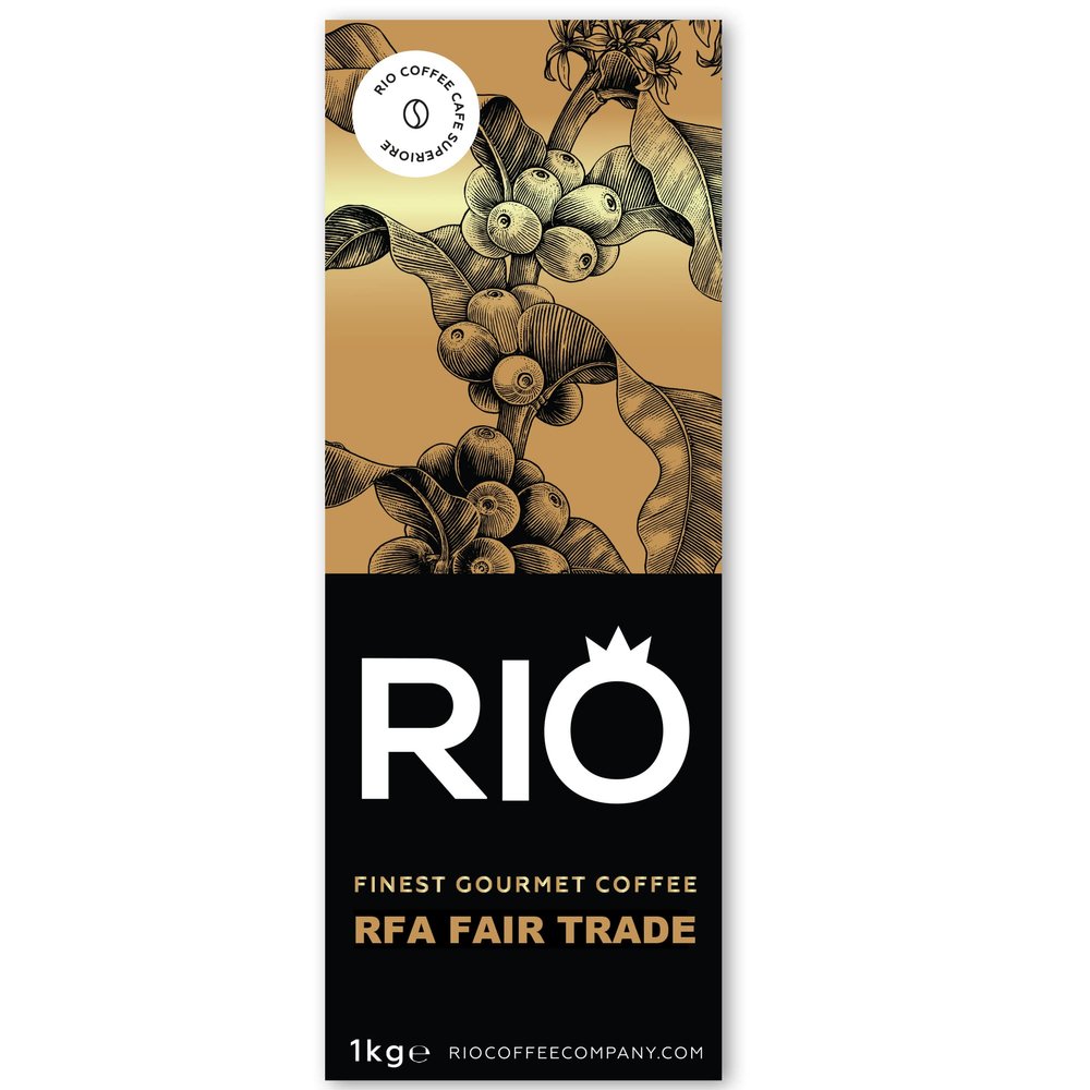 Rio Fair Trade 100% Rainforest Alliance Fairtrade Arabica Coffee Beans (1kg) (1)