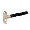 SS Instrumentx Premium Double Edge Safety Razor Single Blade Metal Reusable Stainless Steel Safety Razor For Men & Women Comes with a Leather Pouch (Black) view 1