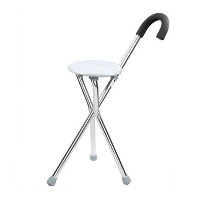 Crutches Old Man Slippery Three-Legged Folding Portable Chair Stool Walker Interesting