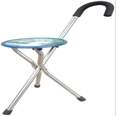 Stick chair folding height stainless steel barbed sticky foot bearing weight 120 kg Multifunctional crutch, safety walking Walking Interesting