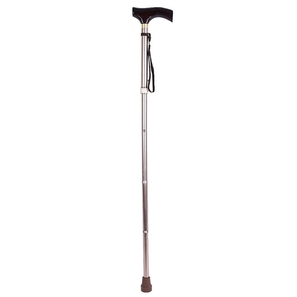 Walkers for seniors Wooden Handle Walking Stick Adjustable Folding Safety Walking Stick for Elderly Blind Walking Stick Guide Crutch for Blind Elderly rollator walker Durable Mobility Aid Interesting