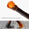 Cane, Elderly Crutches, Solid Wood Walking Stick, Whole Wood Hollow Carving 90cm Long Can Be Truncated As Needed Interesting view 4