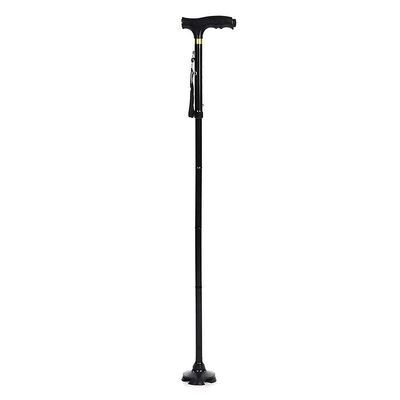 Walkers for seniors Portable LED Light Folding Crutch Light Aluminum Alloy Comfortable Handles Adjustable Foldable Telescopic Walking Cane Collapsible Lightweight Portable Hand Walking Climbing Stick