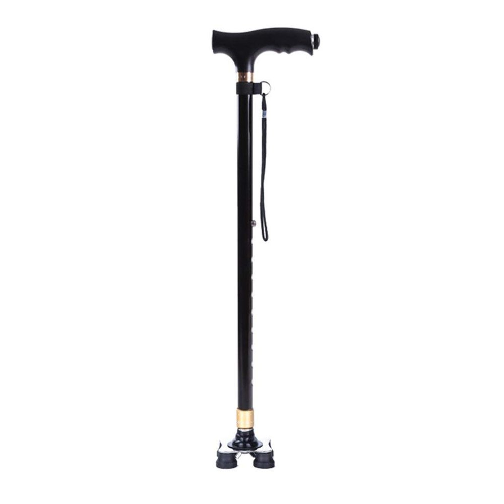 Walking Stick/Crutches Aluminum Alloy Walking Canes with LED Light Ergonomic Handle 10 Adjustable Height Levels for Elderly Men or Women Interesting