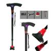 Walkers for seniors Multi-Function Intelligent Elderly Crutches Walking Cane Stick Adjustable LED Light Non-Slip Telescopic Walking Stick Smart Radio Alarm Aluminum Crutches rollator walker Durable view 1