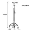 Walking Stick/Crutches Aluminum Alloy Walking Canes with LED Light Ergonomic Handle 10 Adjustable Height Levels for Elderly Men or Women Disabled Cane Interesting view 2