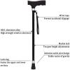 Elderly Cane, Old Man Walking Stick Tapping Stick T Handle Baston Elder Stable Crutch Hiking Elderly and Arthritis Seniors Disabled, Black Walk for Elderly (Color : Black) Interesting view 2
