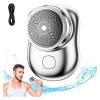 2023 New Upgrade Powerful Storm Shaver Men's Electric Shavers, Rechargeable USB Electric Shaver, Portable Mini Shaver, Pocket Size Wet and Dry, Easy One-Button Use (Silver) view 1