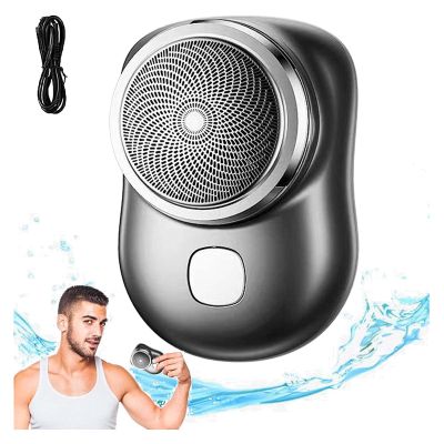 2023 New Upgrade Powerful Storm Shaver Men's Electric Shavers, Rechargeable USB Electric Shaver, Portable Mini Shaver, Pocket Size Wet and Dry, Easy One-Button Use (Black)