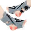 2 Pack Plantar Fasciitis Night Splint, Upgrade 3 Adjustable Straps Plantar Fasciitis Relief Night Splint for Women & Men, Relief Brace for Plantar Fasciitis Relief,Grey view 1
