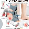 2 Pack Plantar Fasciitis Night Splint, Upgrade 3 Adjustable Straps Plantar Fasciitis Relief Night Splint for Women & Men, Relief Brace for Plantar Fasciitis Relief,Grey view 3