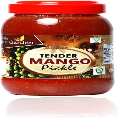 QURA Spice Garden Tender Mango Pickle | Kerala Special | 100% Authentic Taste | Organic | 500g Mango Pickle (500 g)