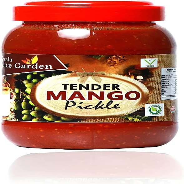 QURA Spice Garden Tender Mango Pickle | Kerala Special | 100% Authentic Taste | Organic | 500g Mango Pickle (500 g)