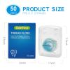 840D Fluffy Floss Threaders,Deep Clean Dental Floss for Braces, Bridges, and Implants,Super Floss Pre-Cut Strands and Mint Aroma 50 Count (Pack of 1) view 2