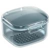 Denture Case, Multipurpose Retainer Case Denture Bath Box with Strainer Basket, Portable Flushable Denture Storage Container Cleaning Case for Travel Cleaning Overnight Soaking Sort view 1