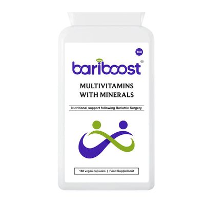 Bariboost Bariatric Multivitamin | Bariatric Vitamins and Minerals | Vitamins for Bariatric Surgery Patients | Gastric Bypass and Sleeve Gastrectomy | Easy to Swallow Capsule (168)