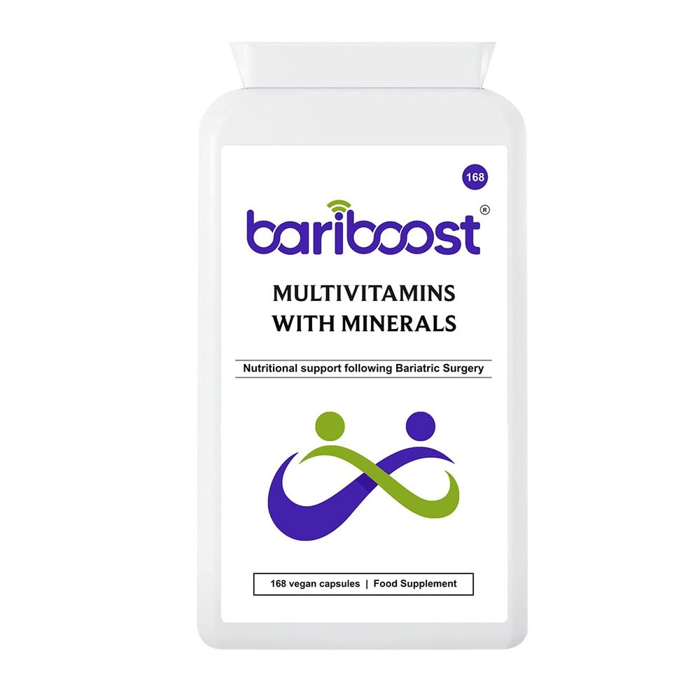 Bariboost Bariatric Multivitamin | Bariatric Vitamins and Minerals | Vitamins for Bariatric Surgery Patients | Gastric Bypass and Sleeve Gastrectomy | Easy to Swallow Capsule (168)