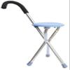 2 in 1Folding Cane Seat Elderly Crutches stool net Thick stainless steel Folding design Tall Unisex for Elderly As GiftHeight Adjustable Lightweight Tripod Walking Stick Interesting view 1