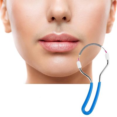 2Pcs Facial Hair Removal For Women Men, Safe Handheld Spring Roller, Portable Epilator, Painless Hair Removal Tool For Lip, Eyebrow, Random colour