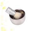 Beavorty Professional Shaving Brush and Shaving Cream Bowl Set and High-Grade Nylon Bristles Easy to Clean Deluxe Appearance Grooming Kit for Home Bathroom Use view 3