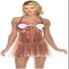100% Handmade Latex Rubber Catsuit Sexy Transparent Dress Customized Night Gown,As Photo,X-Large view 3