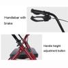 Foldable Walking Mobility Aid, Walker, Rollator, Shopping Trolley with Seat and Handbrake, for Elderly Disability Walkers with Wheels Interesting view 2