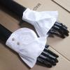 Elegtiskas Lace Cuffs Gothic Stretch Wrist Cuffs Jabot Cuffs Lace Wrist Cuffs Fake Sleeves for Women Girl view 3