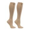 Hovershoes 1 Pair Plus Size Compression Socks with Zipper for Women Men, 20-30 mmhg Extra Wide Calf Knee High Stockings for Circulation Support view 3