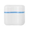 Denture Cleaner Box, Orthodontic Dental Retainer Case with Rinsing Basket, Portable Denture Storage Box for Home & Travel Retainer Cleaning (Light Blue) view 1
