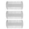 Censous 3X Dual Action Stainless Steel Credit Card Size Comb Wallet Comb Pocket Comb Beard Mustache Comb for Man view 1