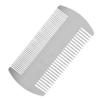 Censous 3X Dual Action Stainless Steel Credit Card Size Comb Wallet Comb Pocket Comb Beard Mustache Comb for Man view 3