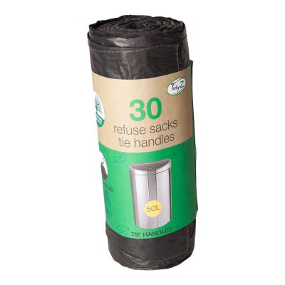 Tie Handle Refuse Sacks 50L 30 Pack