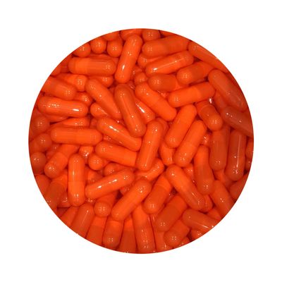 DR T&T size0 Size 0 Gelatine Gelatin Capsule Orange (1000)