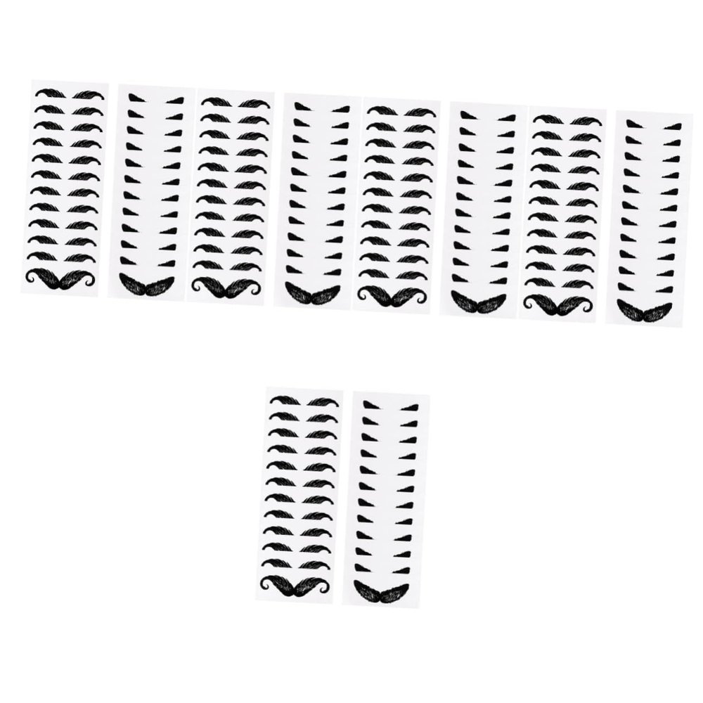 FOMIYES 120sheets Small Mustache Protectors Beard Stickers for Daily Use Nose Hair Waxing Mustache Stickers Facial Beauty Supplies