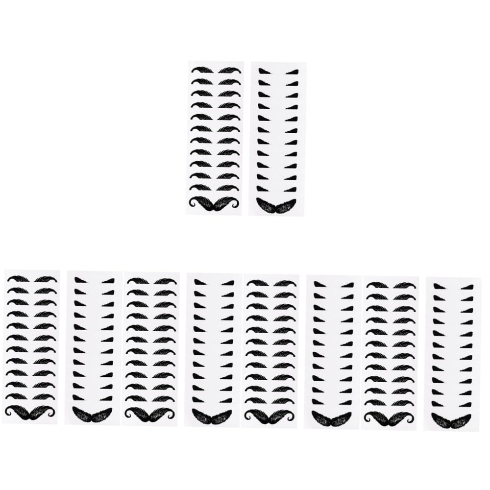 Beavorty 120 Sheets Beard Stickers for Mustache Modeling Nose Hair Removal Small Beard Sticker Mustache Protectors for Men Grooming