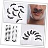 Beavorty 120 Sheets Beard Stickers for Mustache Modeling Nose Hair Removal Small Beard Sticker Mustache Protectors for Men Grooming view 3