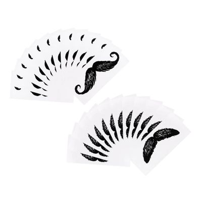 minkissy 48sheets Daily Use Small Mustache Stickers Nose Hair Removal Beard Protectors Kit