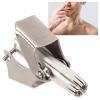 Manual Nose Hair Remover, Waterproof Painless Eyebrow & Facial Hair Trimmer, R Shaped 360 Degree Rotary Stainless Steel Nose Hair Trimmer with 12 Edged Blade, Easy to Clean view 4