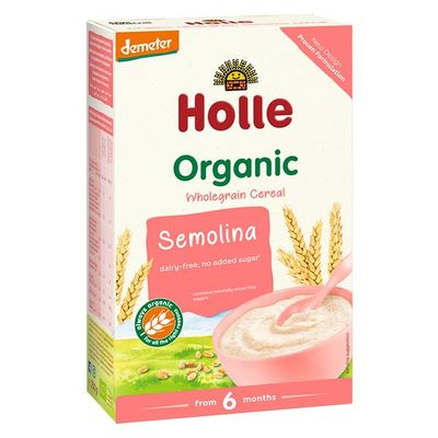 Holle Organic Wholegrain Cereal Semolina, pack of 6