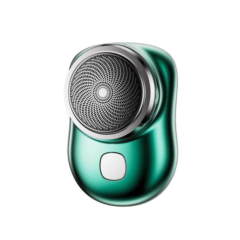 2023 Powerful Storm Shaver for Men, Mini Portable Electric Shave, Easy One-Button Use for Home, Rechargeable USB Mini Shaver Electric Razor, Portable Pocket Size Beard Trimmer (Green)