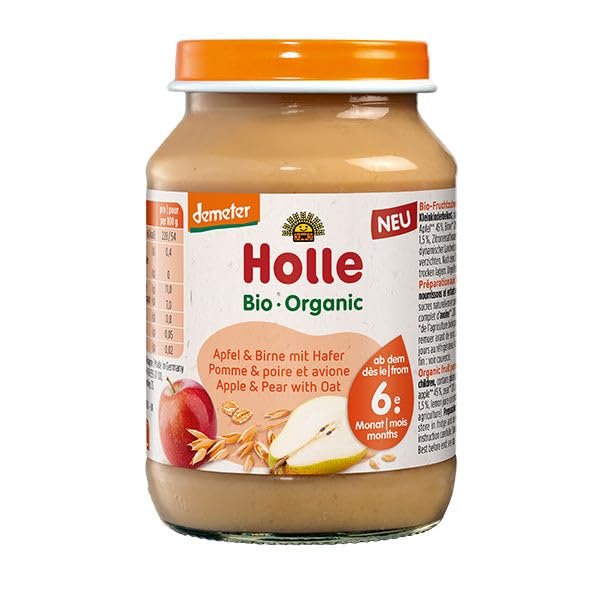 Holle Apple & Pear with Oat, pack of 6